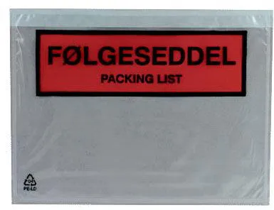 Docustick Standard selbstklebende Lieferscheintasche mit Aufdruck C6 165 mm x 122 mm