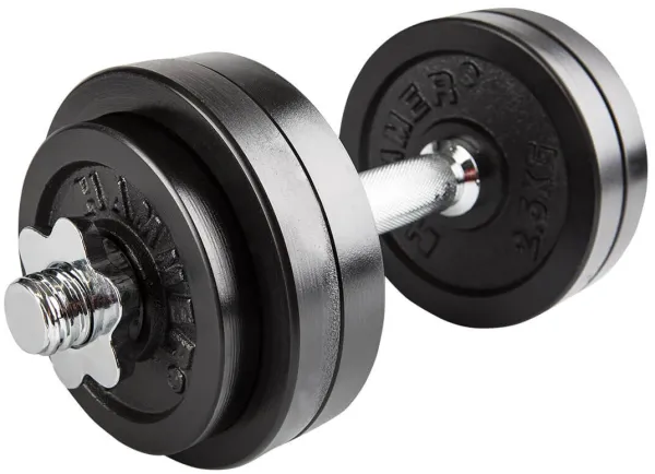 Finnlo Hantelset Schwarz Verstellbare Kurzhantel 15kg