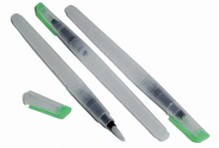 Artino Pinselset mit Wassertank 8 ml, verschiedene Größen - 3 Stk.