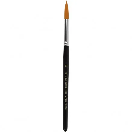 Gold Line Pinsel, L: 21 cm, B: 8 mm, rund, 6 Stk / 6 Pk.