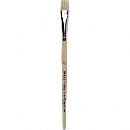 Nature Line Pinsel, L: 19 cm, B: 11 mm, flach, 12 Stk / 12 Pkg.